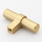 Gliderite Hardware 2-1/4 in. Satin Gold Solid Steel Cabinet T-Knob - 4002-T-SG 4002-T-SG-1 - alternate 2